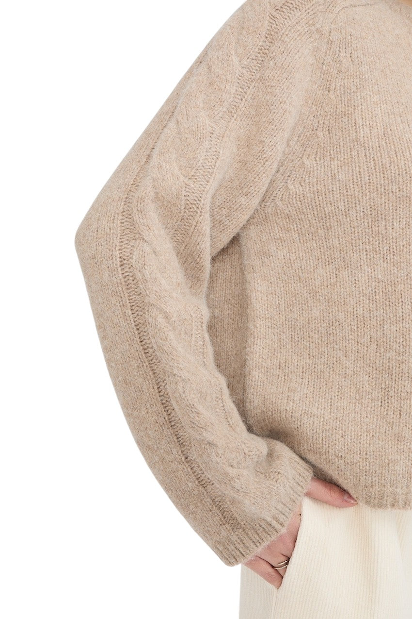 Jeff pull trui dames beige LUNA