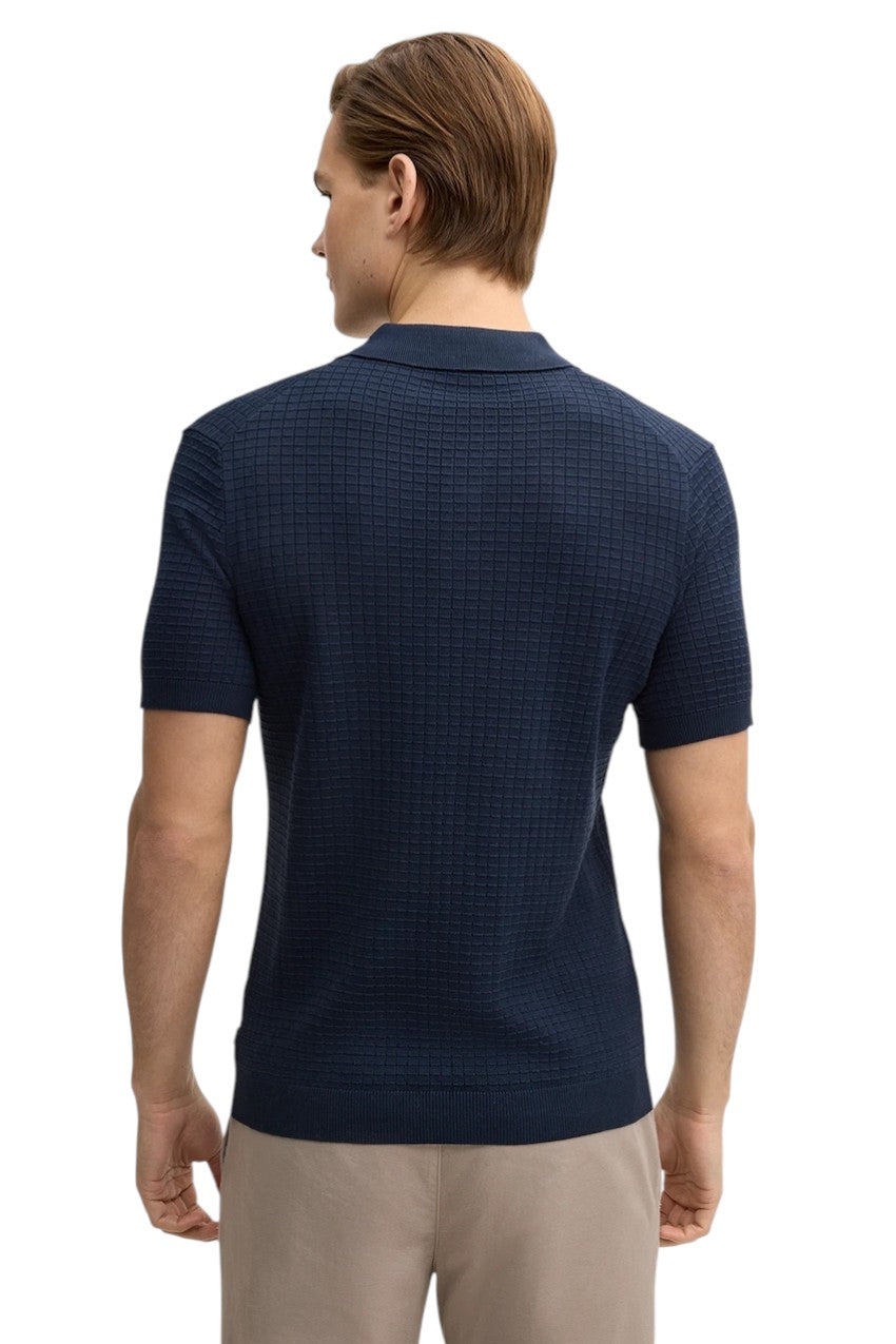 Joop polo shirt korte mouwen heren donker blauw Vanceo 10100298 00402