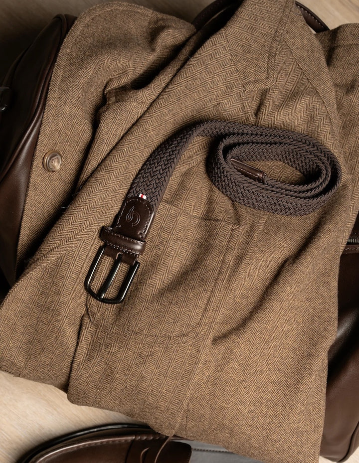 La Boucle riem heren donker bruin Mayfair Mono