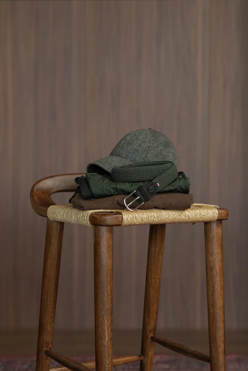La Boucle riem heren donker groen Newcastle Mono