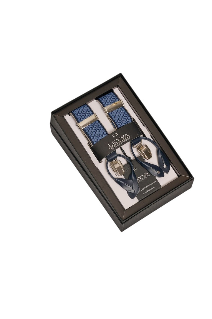 Leyva bretellen heren blauw