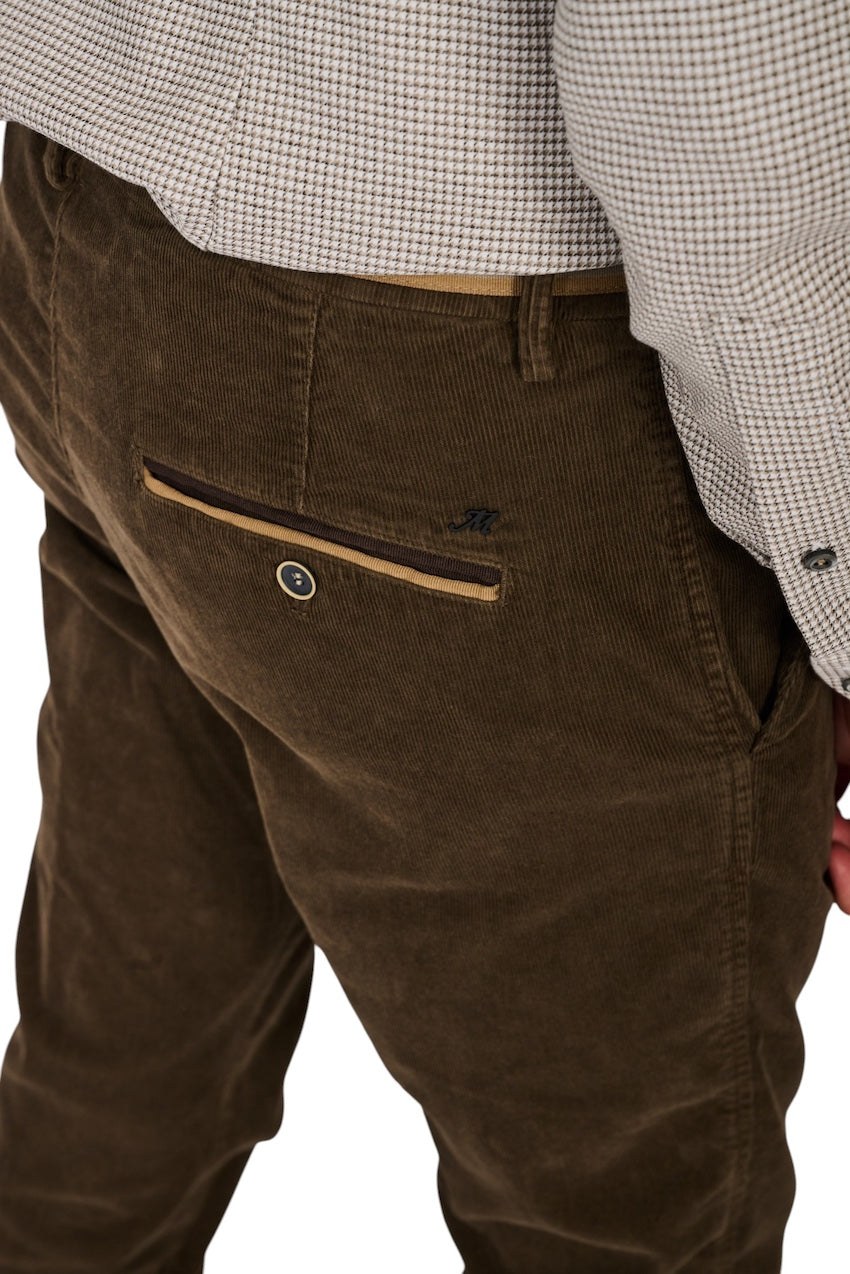 Mason'S Men Men's Brown Torino Winter Athletic Pants