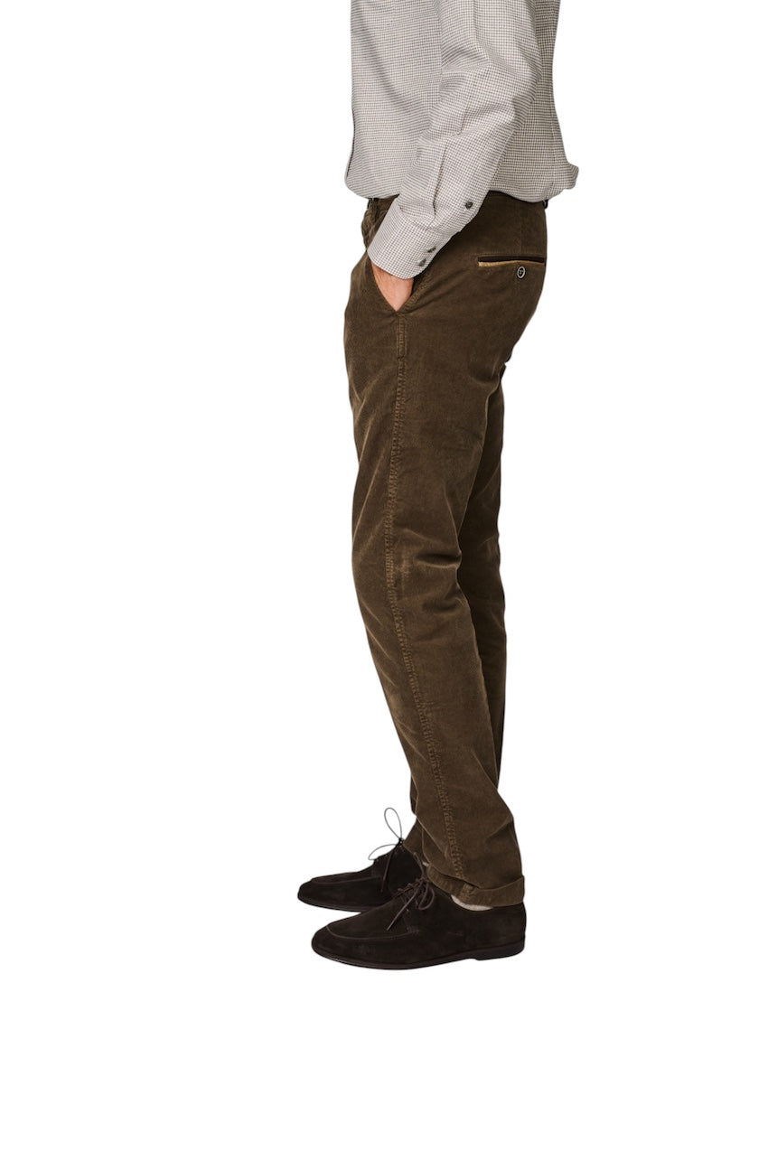 Mason'S Men Men's Brown Torino Winter Athletic Pants