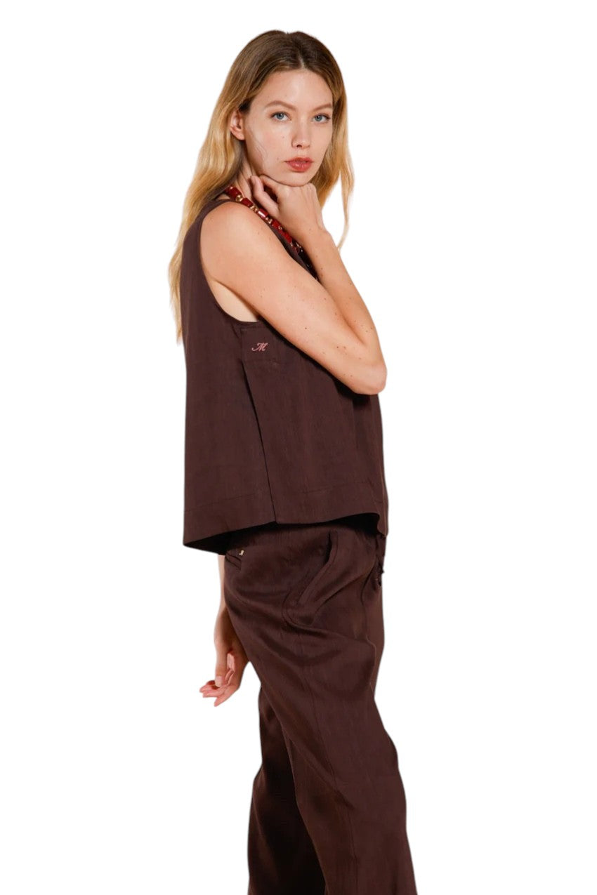 Mason'S Women topje dames bruin ACA1B210MTE363045