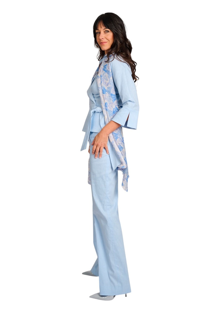 Natan Collection blouse dames licht blauw CORSE-N1CA02-222