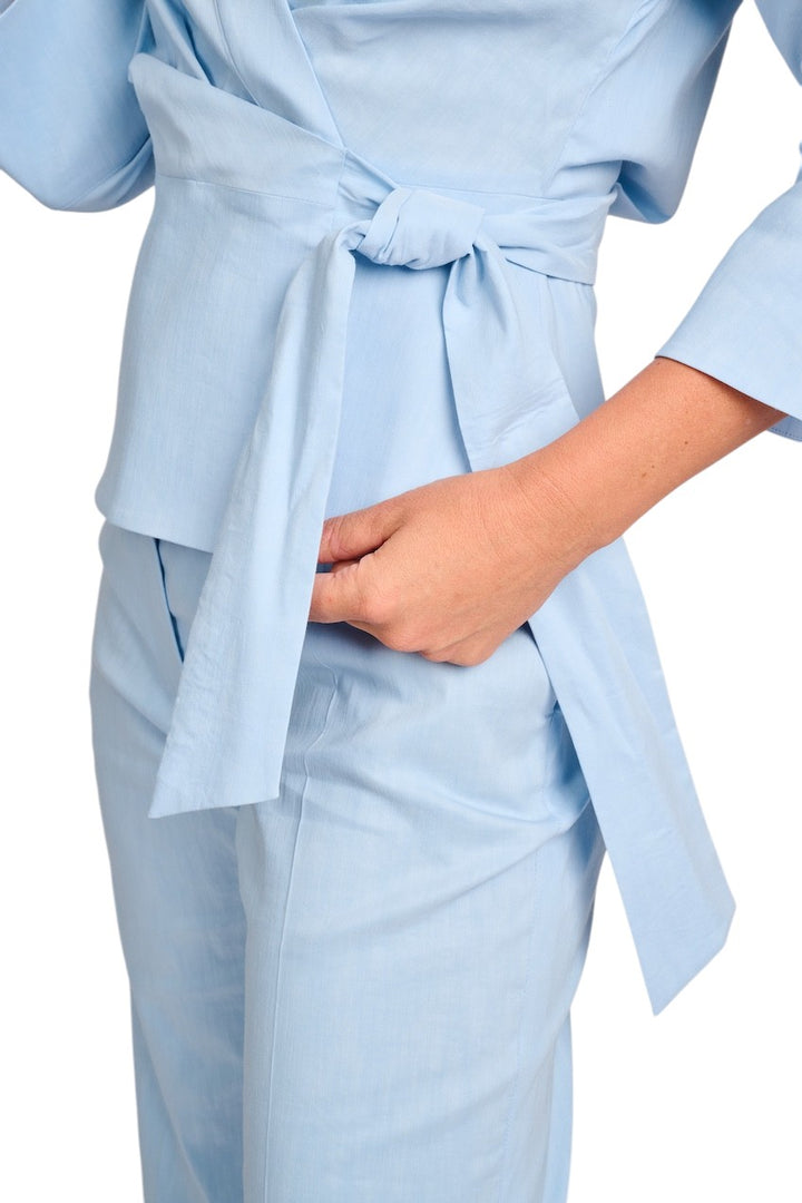 Natan Collection blouse dames licht blauw CORSE-N1CA02-222