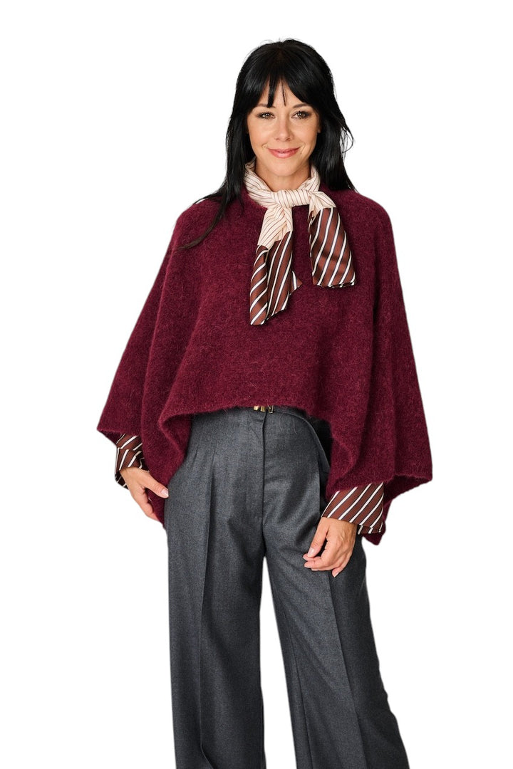 Natan Collection cape dames bordeaux OXANA-ALPAMIX 123
