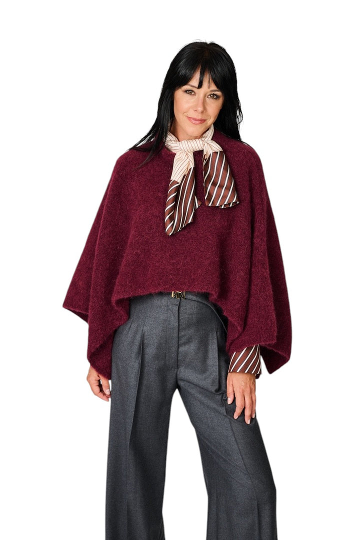 Natan Collection cape dames bordeaux OXANA-ALPAMIX 123