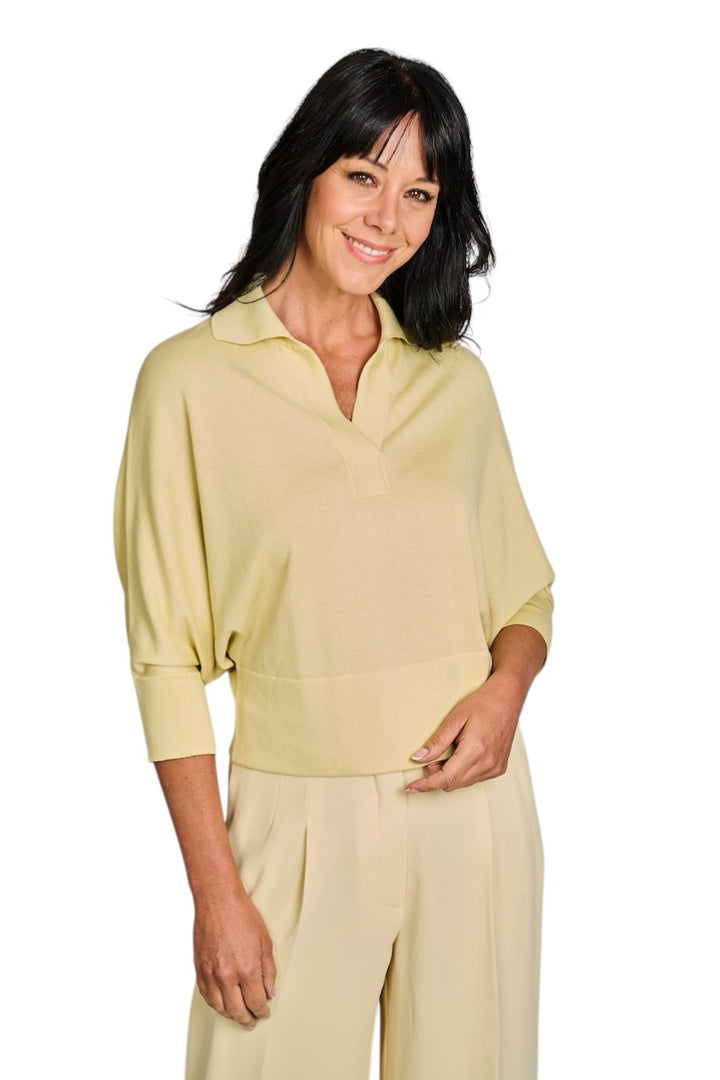 Natan Collection Pull femme jaune NAYMA-SILCO-104