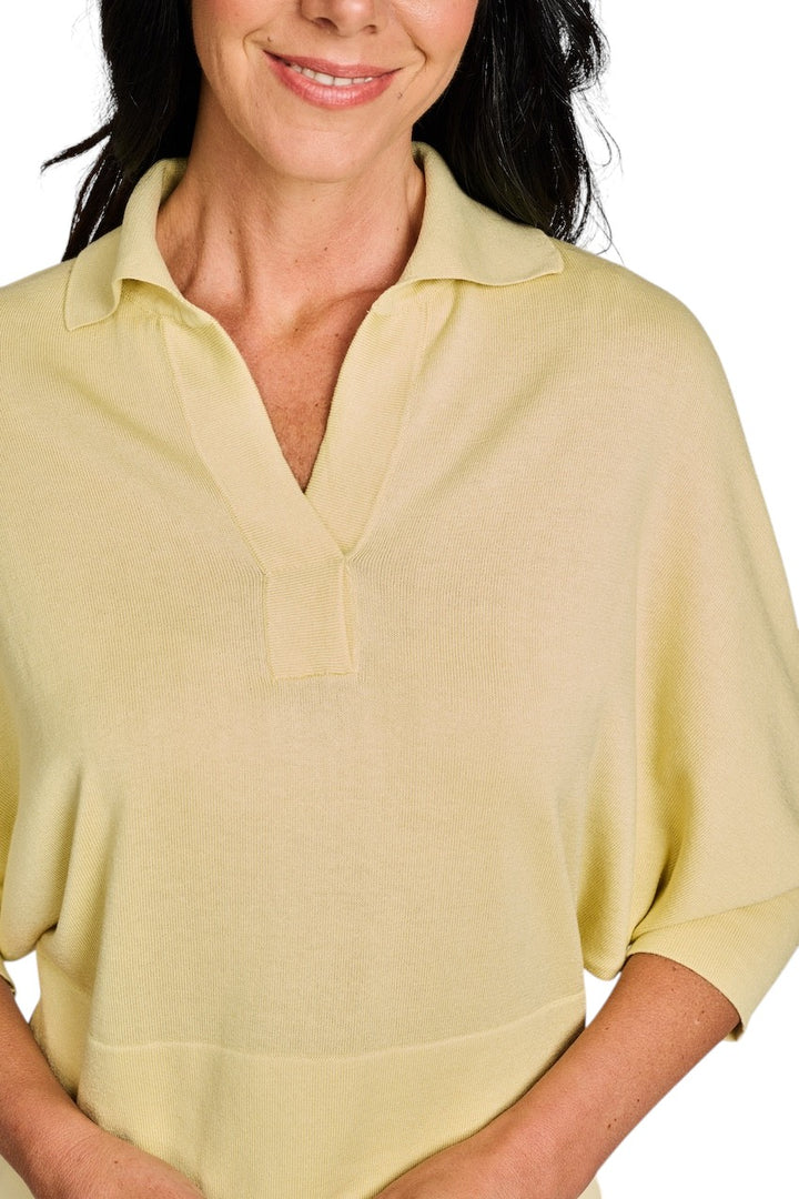 Natan Collection Pull femme jaune NAYMA-SILCO-104