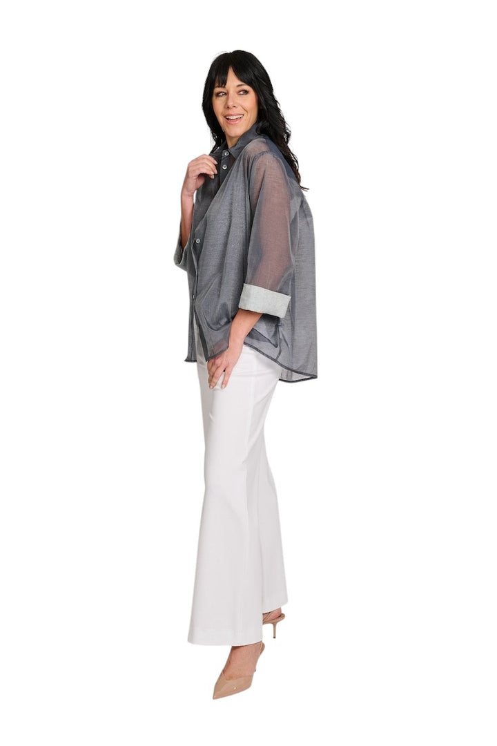 Panicale Cashmere blouse dames grijs D381427CAM 38D44B 0551