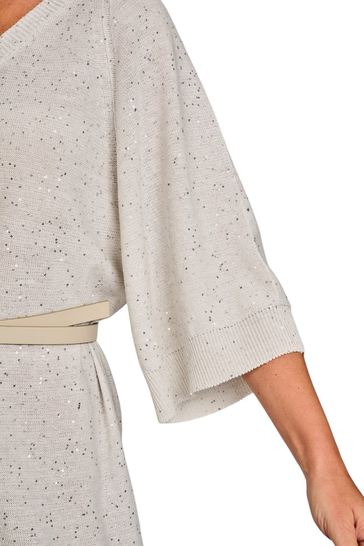 Panicale Cashmere kleedje dames licht grijs D380700AB 38D21A0911