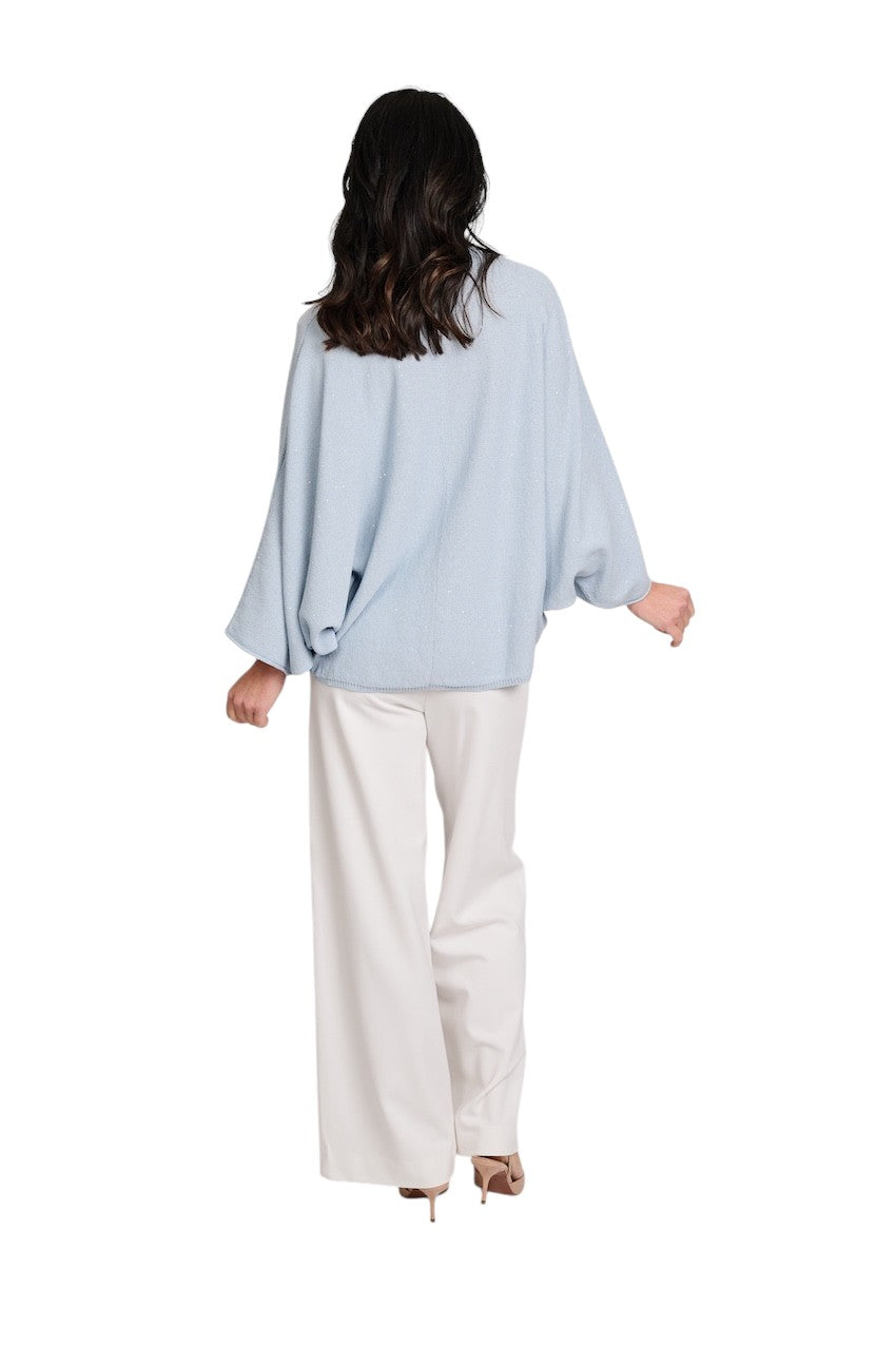 Panicale Cashmere poncho ladies sky D380528PO 38D16 0520