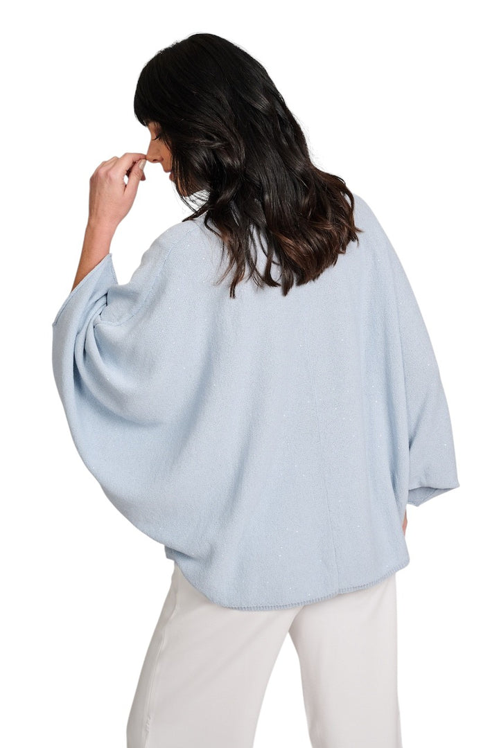 Panicale Cashmere poncho ladies sky D380528PO 38D16 0520