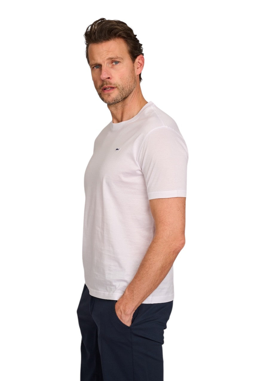 Paul & Shark t-shirt korte mouwen heren wit C0P1092 010