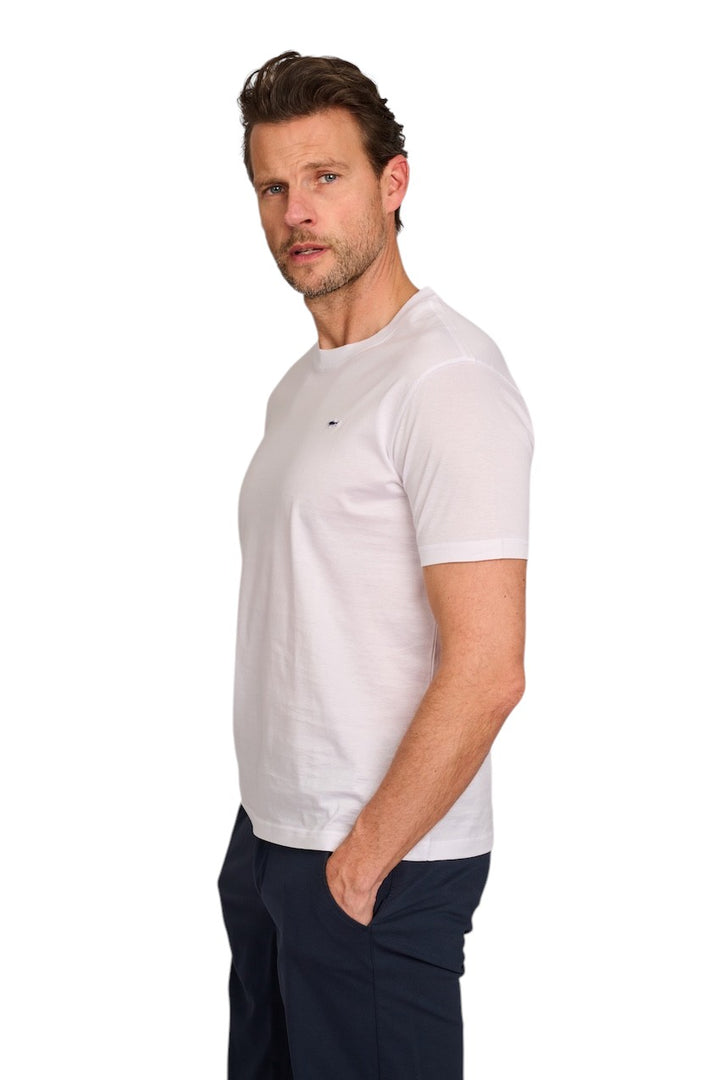 Paul & Shark t-shirt korte mouwen heren wit C0P1092 010