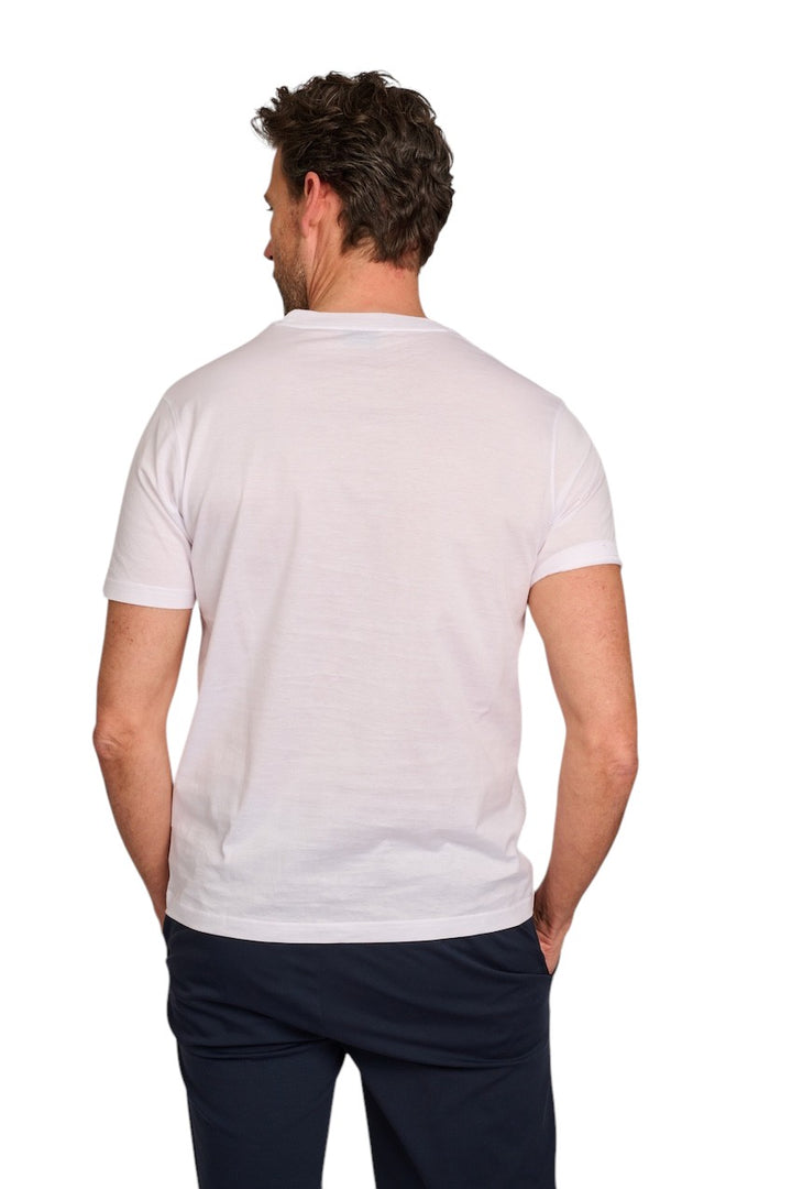 Paul & Shark t-shirt korte mouwen heren wit C0P1092 010