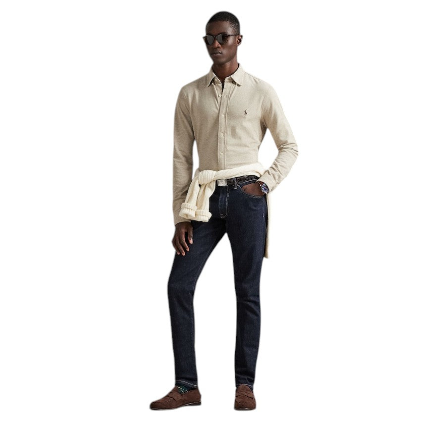 Polo Ralph Lauren Men hemd lange mouwen heren beige classic fit 710654408062
