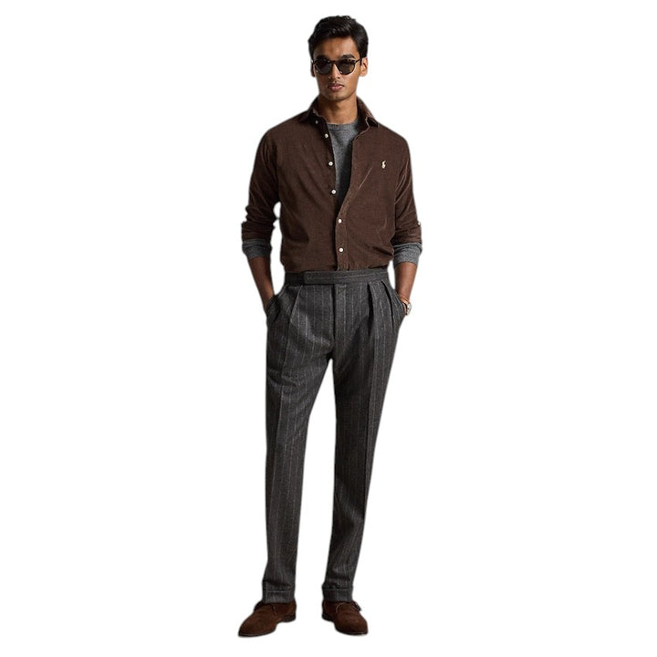 Polo Ralph Lauren Men hemd lange mouwen heren bruin 710853123503