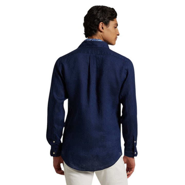 Polo Ralph Lauren Men hemd lange mouwen heren marine Slim fit 710968915007