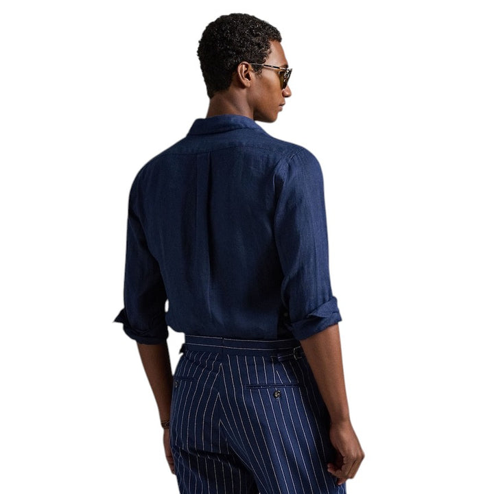 Polo Ralph Lauren Men hemd lange mouwen heren marine slim fit 710968915506