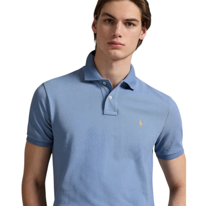 Polo Ralph Lauren Men polo shirt korte mouwen heren blauw custom slim fit 710680784430