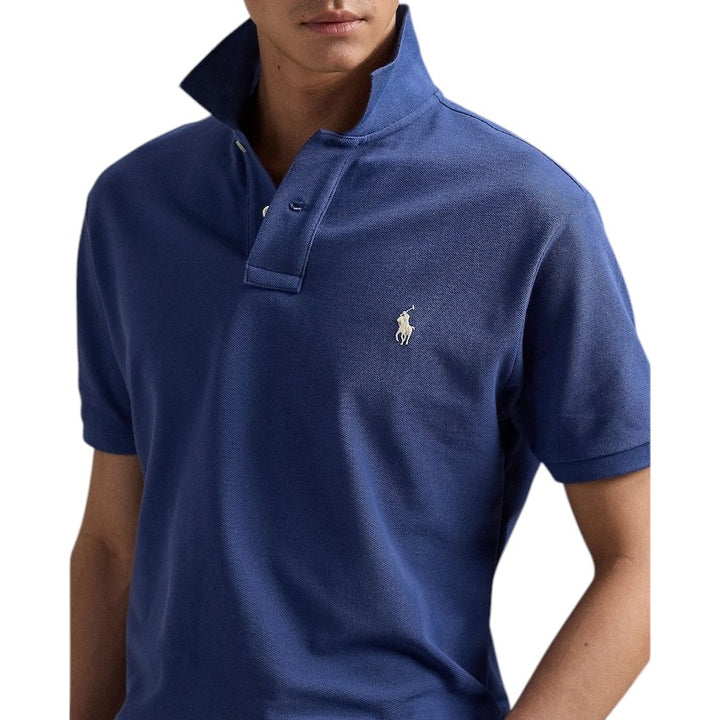 Polo Ralph Lauren Men polo shirt korte mouwen heren blauw custom slim fit 710680784434