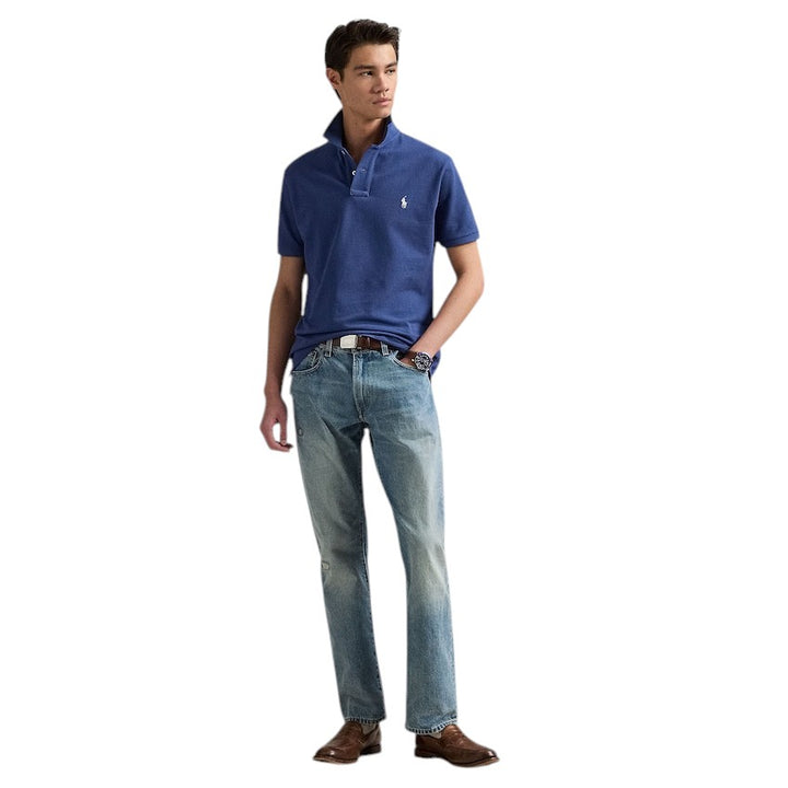 Polo Ralph Lauren Men polo shirt korte mouwen heren blauw custom slim fit 710680784434