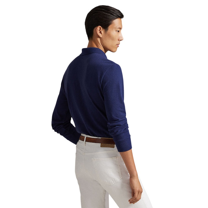 Polo Ralph Lauren Men polo shirt lange mouwen heren marine 710680790046