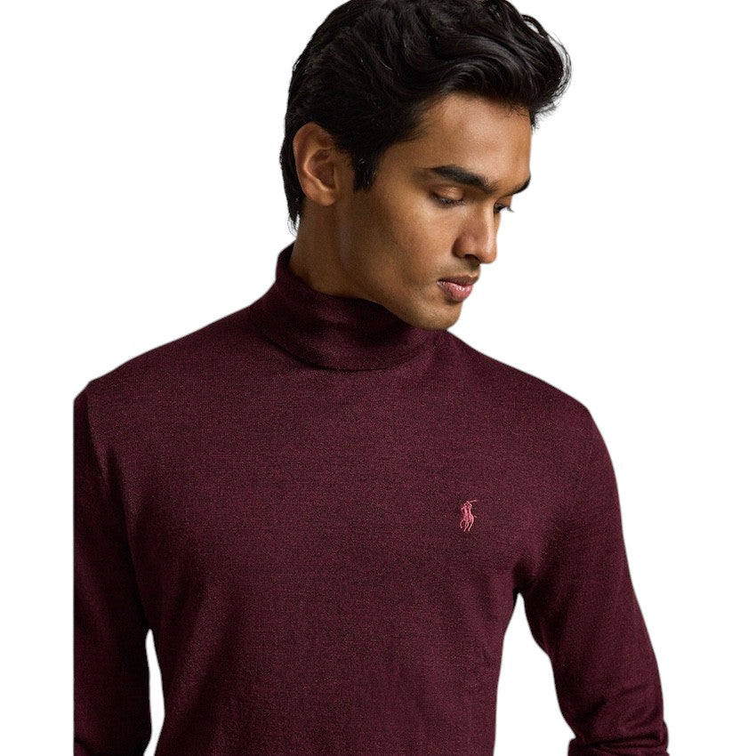 Polo Ralph Lauren Men pull trui rolkraag heren bordeaux 710946145504