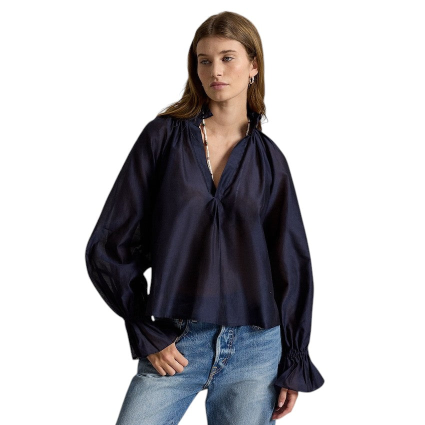 Polo Ralph Lauren Women blouse dames blauw 211B17131002