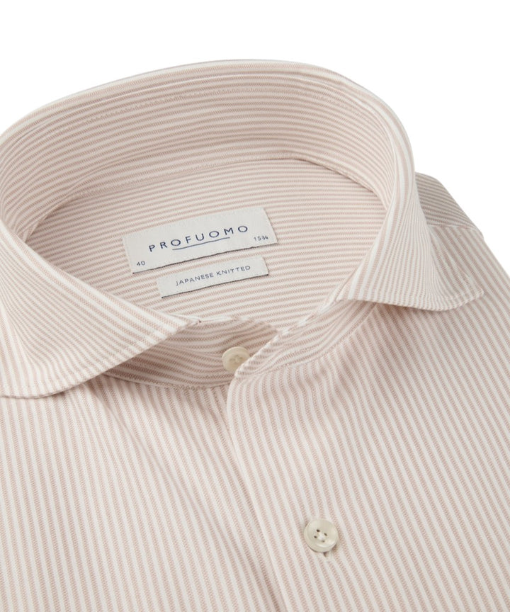 Profuomo hemd lange mouwen heren roze PPXH10037E