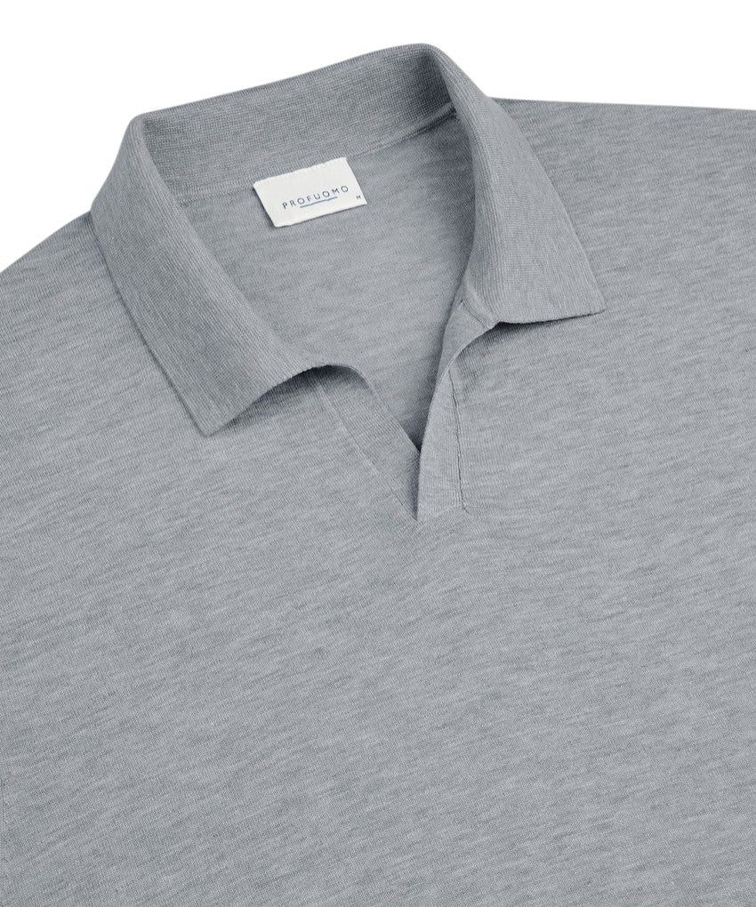 Profuomo polo shirt korte mouwen heren blauw PPXD10006D