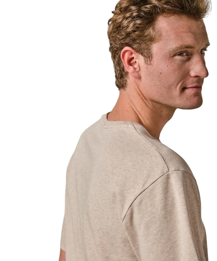 Profuomo t-shirt korte mouwen heren zand PPWT10003E.