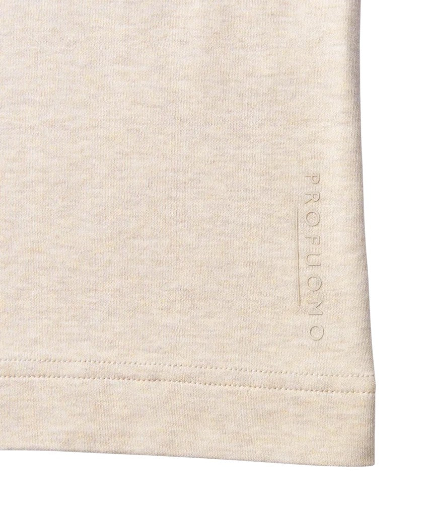 Profuomo t-shirt korte mouwen heren zand PPWT10003E.