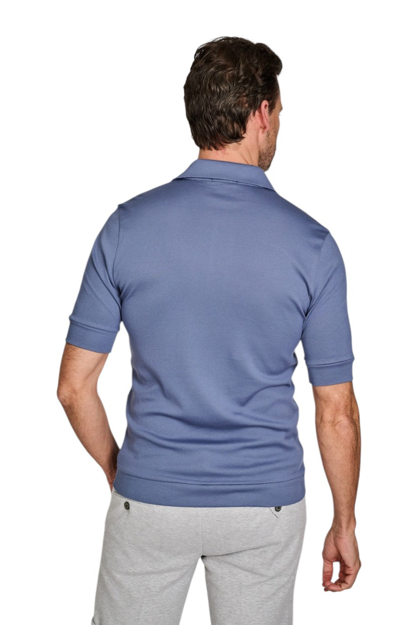 Stefan Brandt polo shirt korte mouwen heren indigo LIM 3B 07 700 FR30