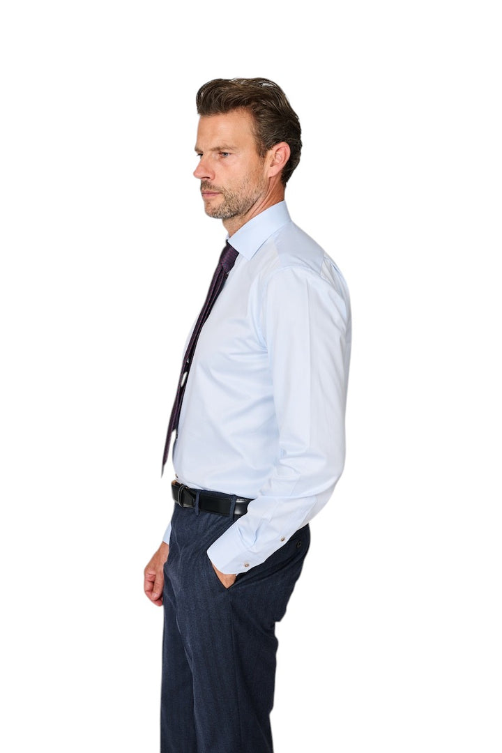 Stenstroms Men hemd lange mouwen heren licht blauw regular 6847510724 100