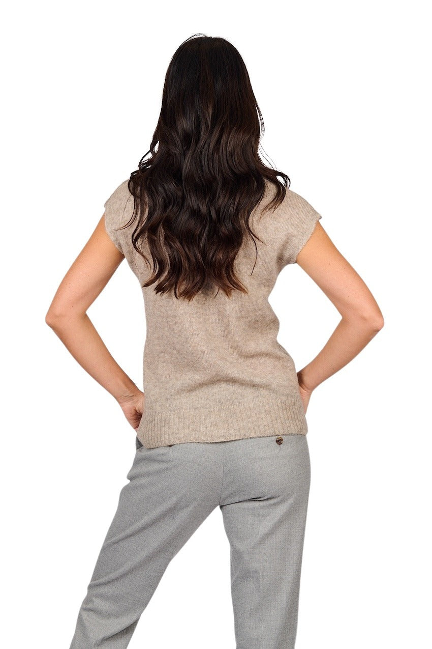 Tonet pull trui dames taupe