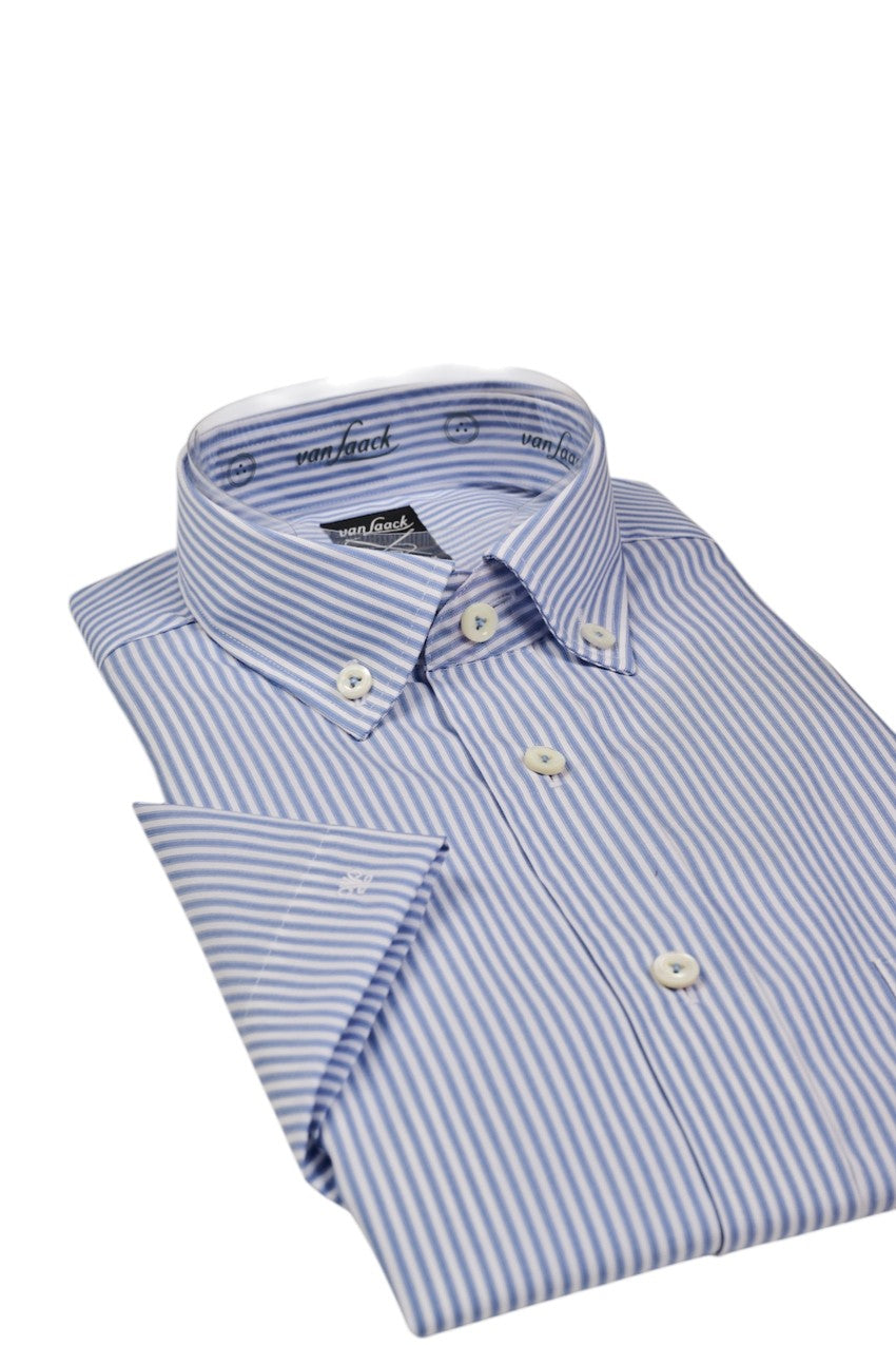 Van Laack Men hemd korte mouwen heren blauw 150649 720 ROY-S-TF