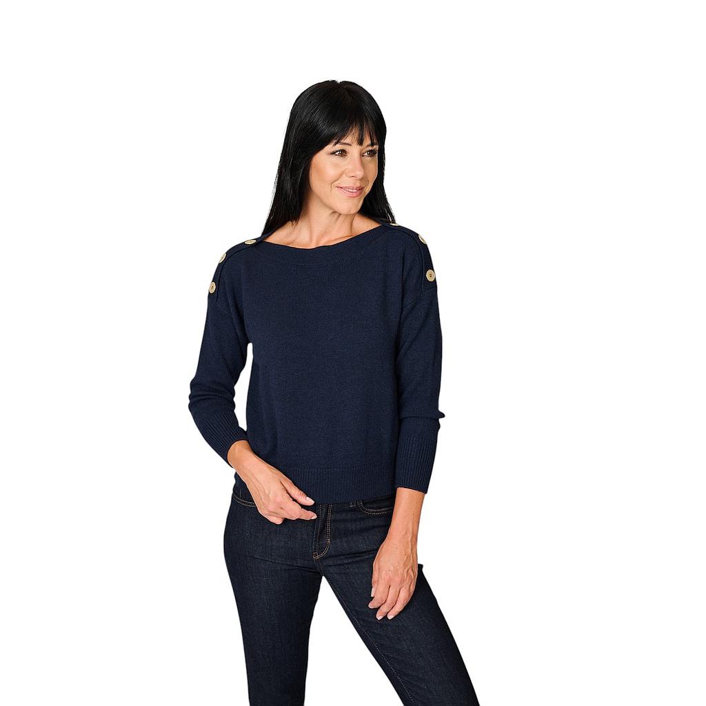 anneclaire-jersey-de-cuello-alto-mujer-azul-marino-d1853-857-202