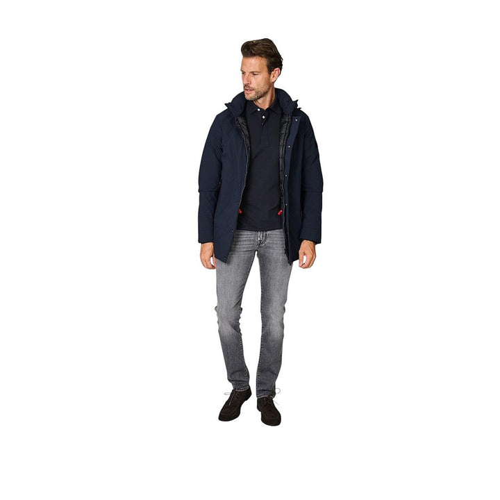 Peuterey-Parka-Herren-Marineblau-Peebles