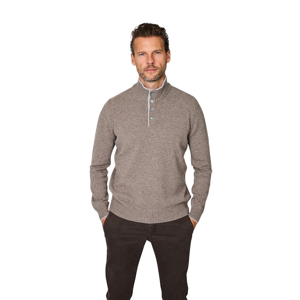 Gran-Sasso-Men-Pull-Pullover-Herren-Farbe Taupe-3